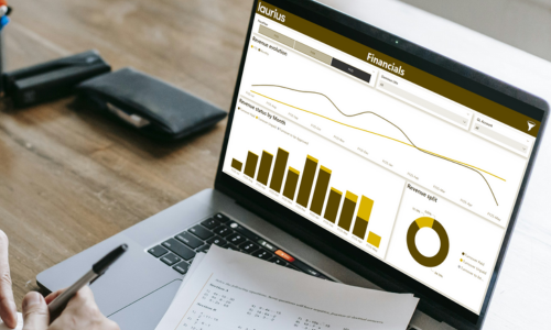 Laurius voorbeeld Power BI dashboard